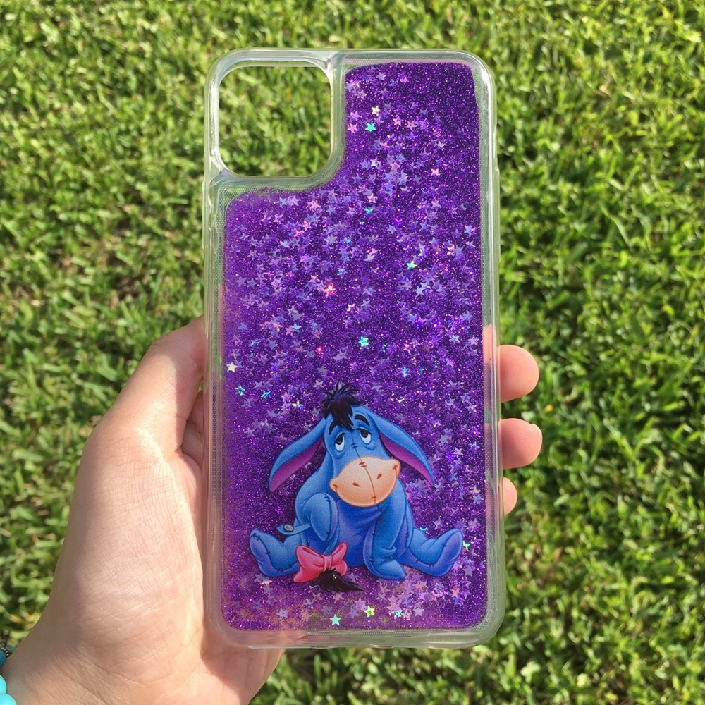 ✨HP✨ Eeyore From Winnie The Pooh Glitter Disney iPhone Case
